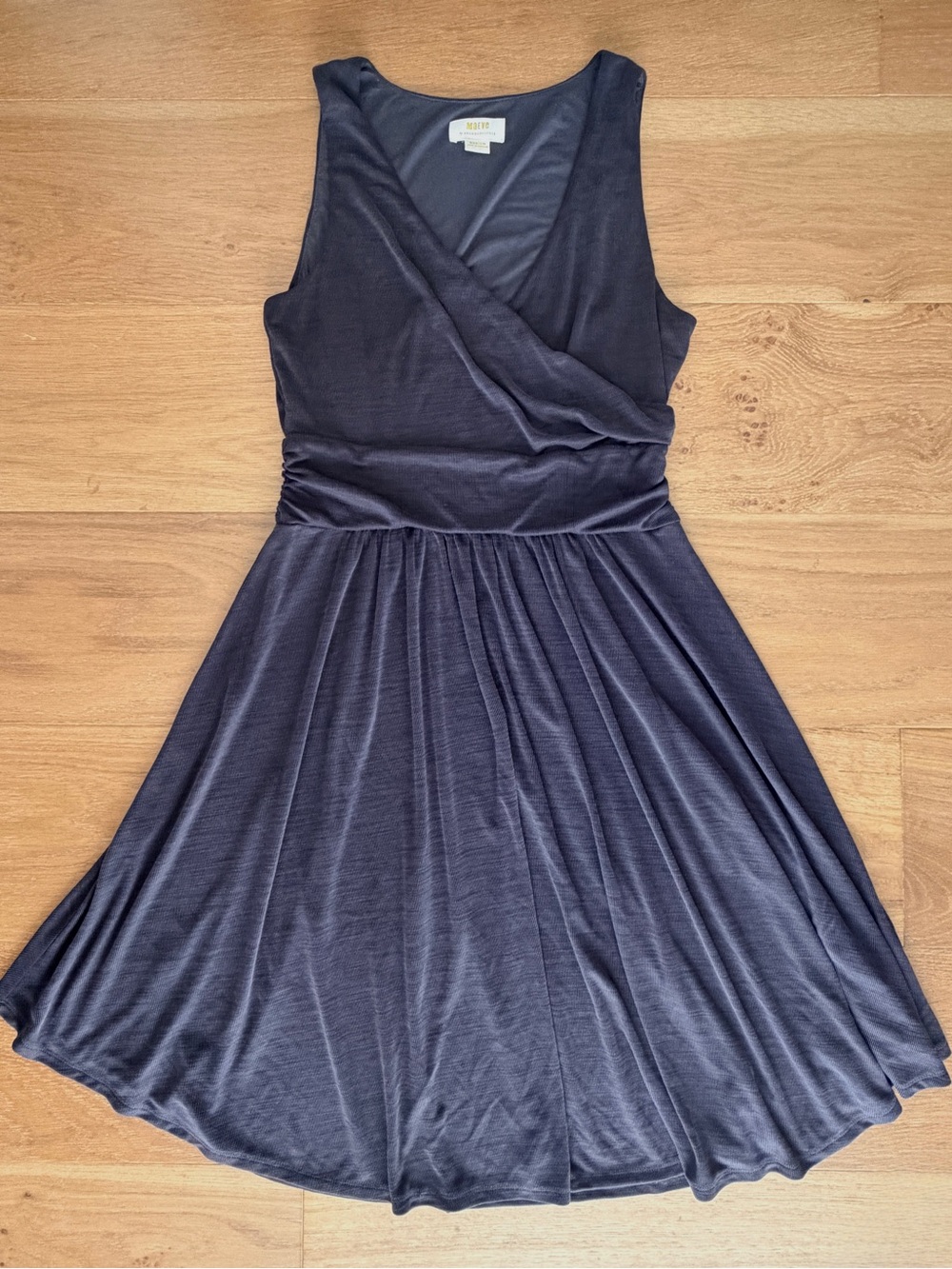 Maeve Anthropologie Nora Textured Dress Sleeveless Tank Charcoal/Faded Black Med